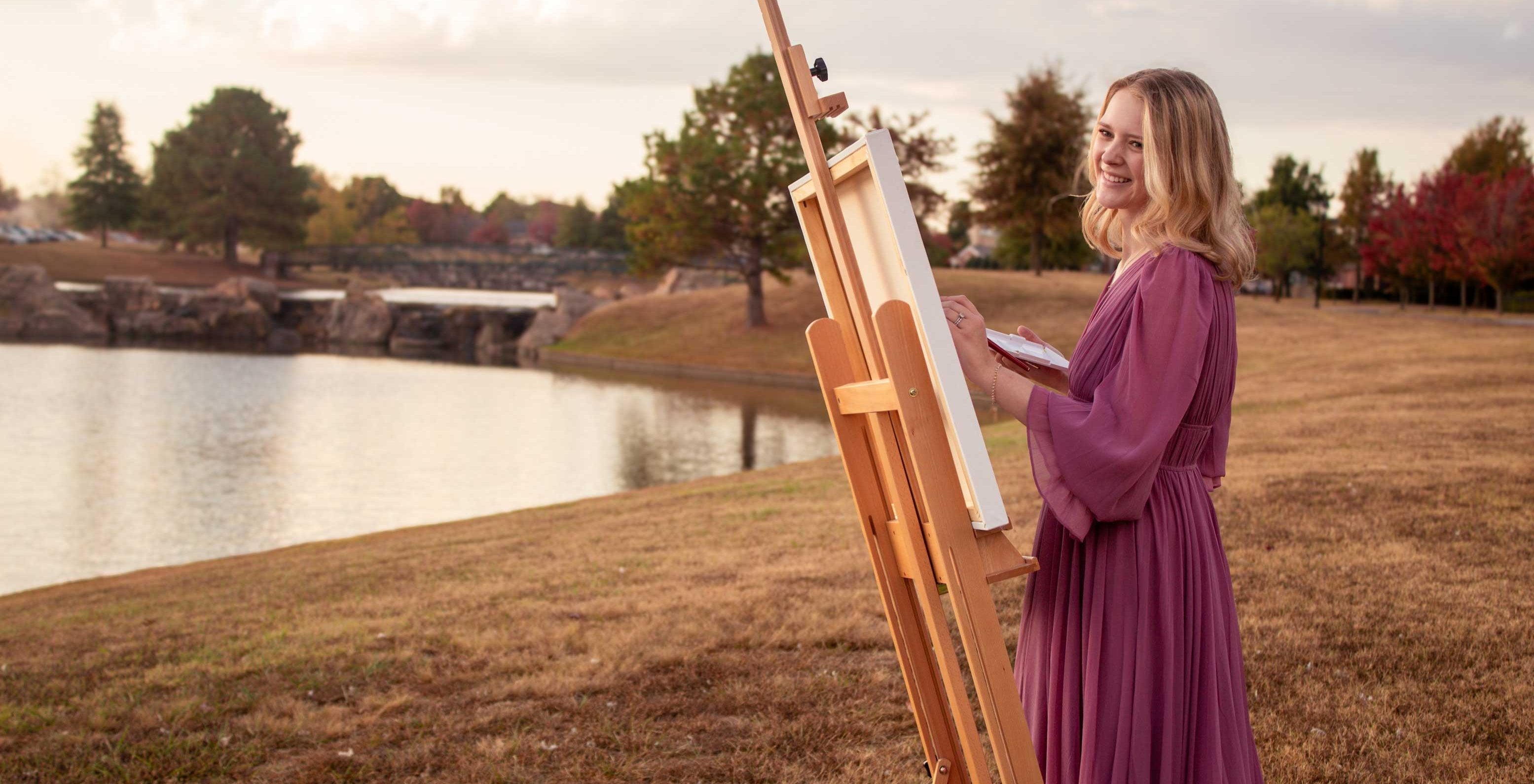 What to Expect with Live Canvas Painting for Your Wedding
