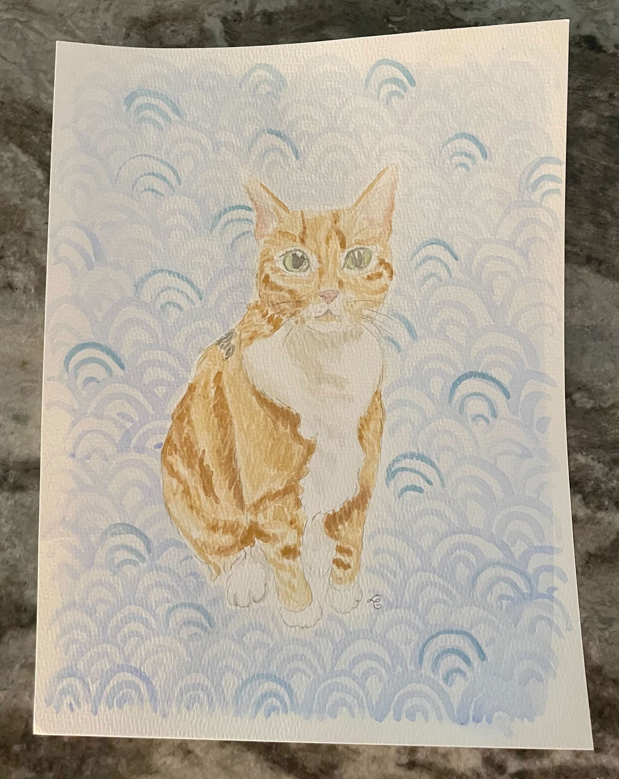 9x12 Watercolor Pet Portrait
