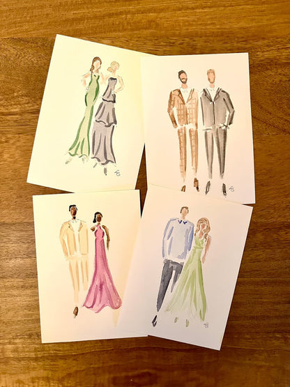 5x7 Faceless Family Portrait